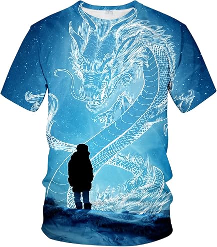 Spiral - Oriental Dragon - T-Shirt Black - S | Amazon.com